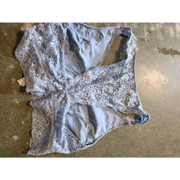 Soma light blue Lace Racerback Bralette sz Large - Picture 2 of 3